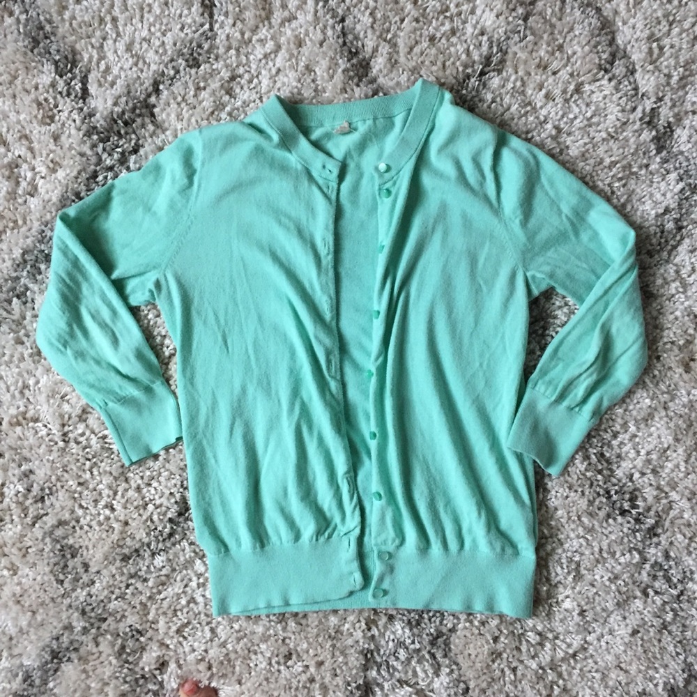 J. Crew Cotton Jackie cardigan sweater